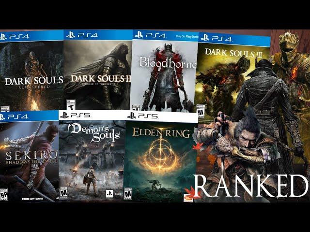 Ranking EVERY Soulsborne Game WORST TO BEST (Dark Souls, Sekiro, Bloodborne, Elden Ring)