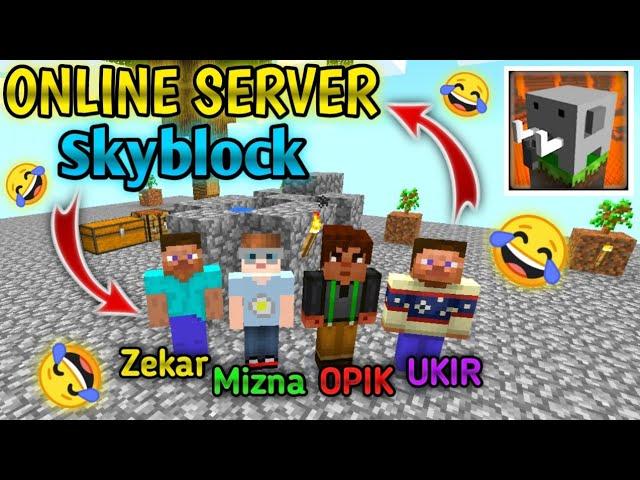 Multiplayer Skyblock in online server in Craftsman: building craft #1 