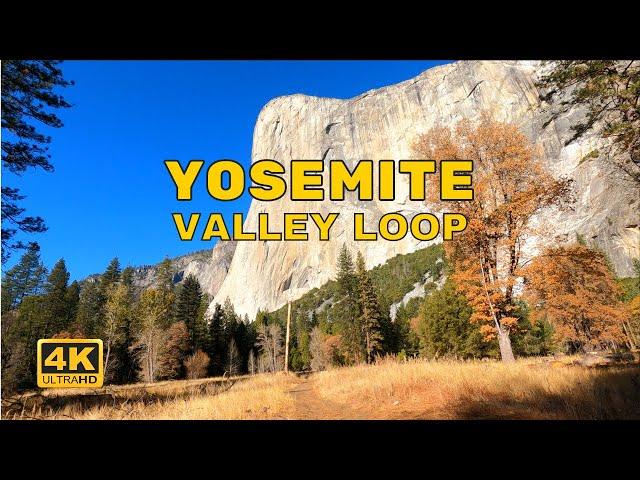 Yosemite Valley Loop Trail Hike | Yosemite National Park - California USA [4K UHD 60] ASMR WALK