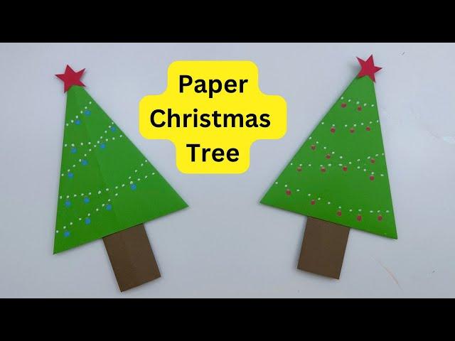 How To Make Easy Paper Christmas Tree  For Kids / Nursery Craft Ideas /Paper Craft Easy/ KIDS crafts