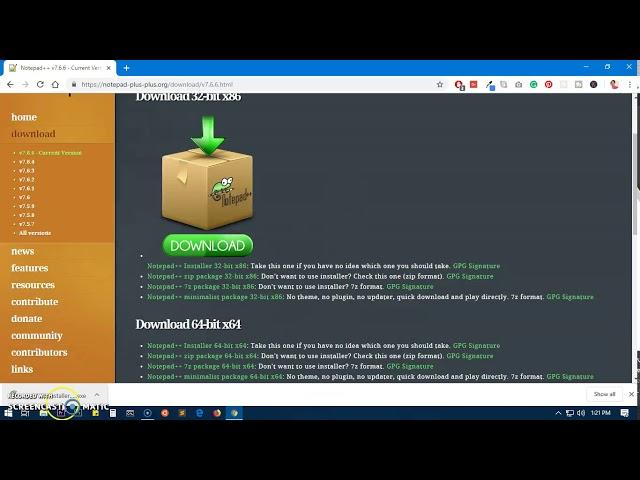 How to Install Notepad ++ and plugin on Windows 10 (32/64 bit)