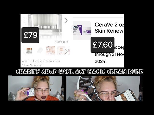 charity shop haul&CT magic cream dupe .plus long chit chat  #haul #charityshophaul #ceraveskincare