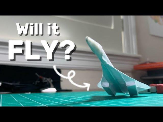 Making the Concorde into a foldable paper plane | Part 8 of the series