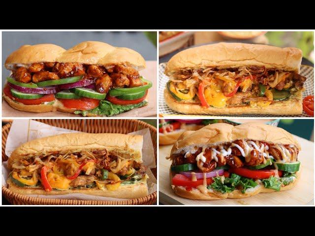 Most Delicious Burger Sandwich Recipes 2 Ways  Without oven ready in a few minutes