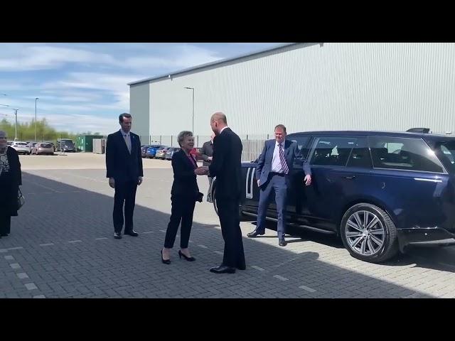 Prince William arrives in Seaham - the first stop on his North East tour