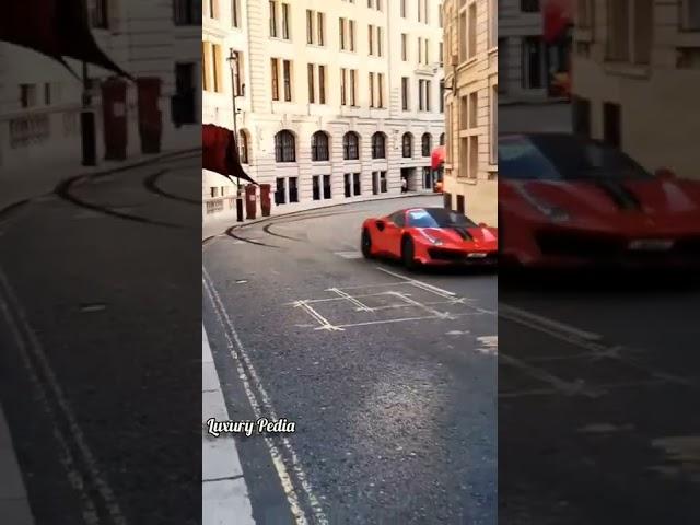 Police Chasing Ferrari Car .Rate this Drift#ferrari #supercars #drift