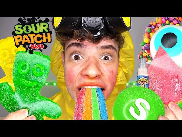 Extreme Giant Sour Food + ASMR