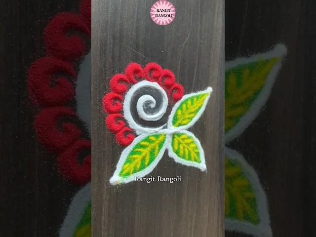 Small Easy Rangoli Design | #rangoli #easyrangoli #art