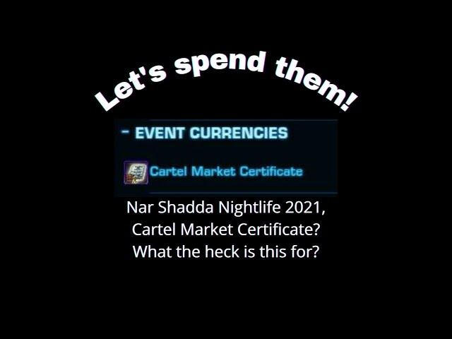 SWTOR Cartel Market Certificates