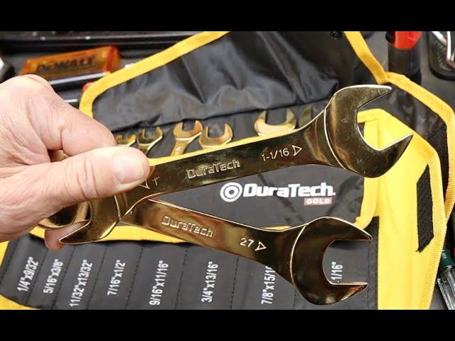 DURATECH Super Thin Gold Wrenches: Metric and SAE. Thinner than Snap On. Prettier than the rest. $29