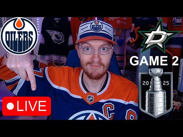 GAME 2: EDMONTON OILERS VS DALLAS STARS LIVE | FULL GAME REACTION AND COMMENTARY