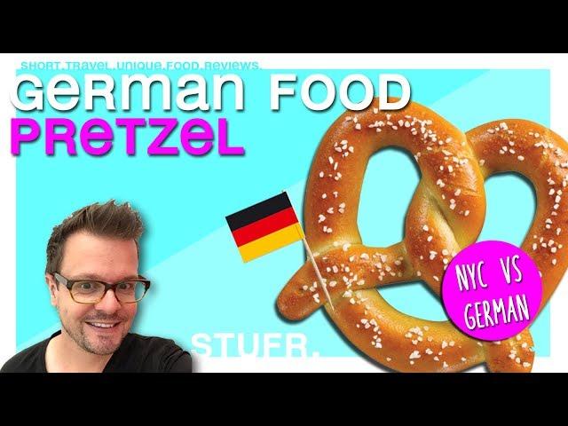 GERMAN STREET FOOD VS NYC STREET FOOD : New York Pretzel / German Brezel [ German Food ]