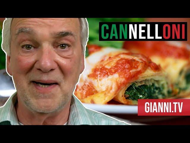 Spinach and Ricotta Cannelloni, Italian recipe - Gianni's North Beach