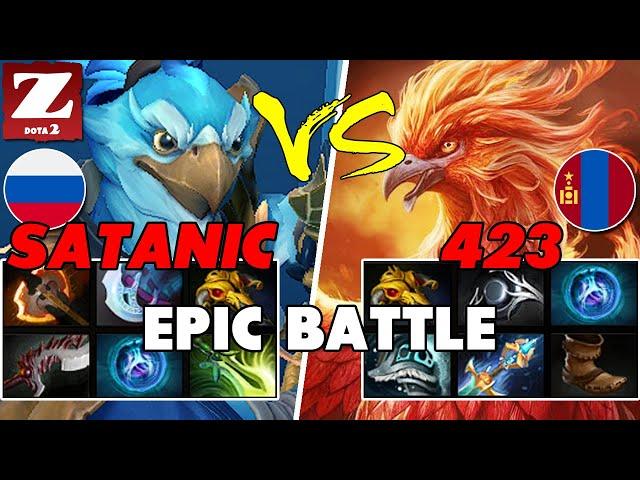 SATANIC (KEZ) Carry vs 423 (PHOENIX) Mid - Battle Of Pro Dota 2 Players - Z Dota 2 Channel