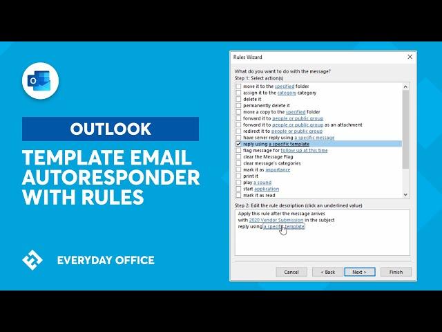 Using Template Emails and Rules for an AutoResponder in Outlook | Everyday Office