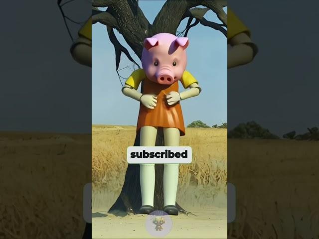 Squid Play Doll Turns into Pig #shortvideo