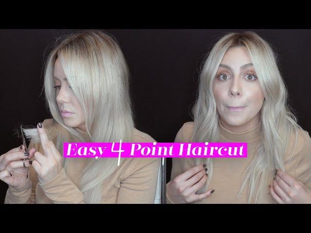 Easy 4 Point Haircut for Healthy looking hair