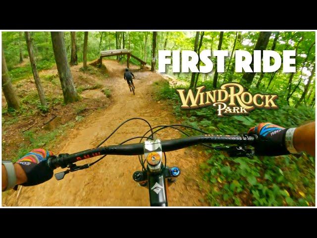 First Trip to WINDROCK Bike Park - Riding Steep Chunk and I Survived!