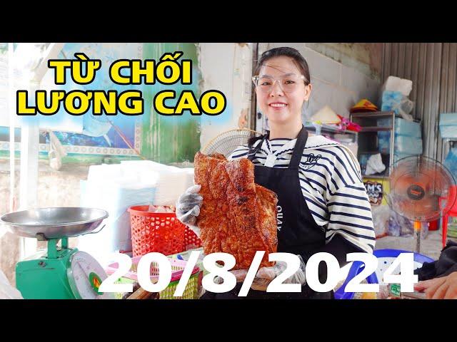 Từ chối lương CAO cao Thủ Kim Mai miệt mài chặt heo quay tốc độ đáng kinh ngạc