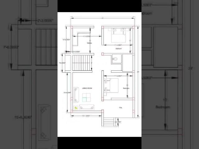 2BHK 3BHK  #home #homeplan #houseplan #2dplan #3delevation #autocaddrawing #motivation #shorts