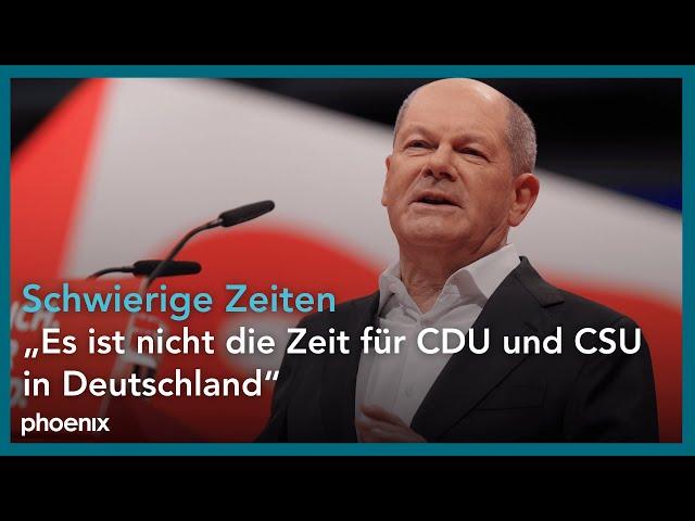 SPD-Parteitag: Rede des Bundeskanzler Olaf Scholz