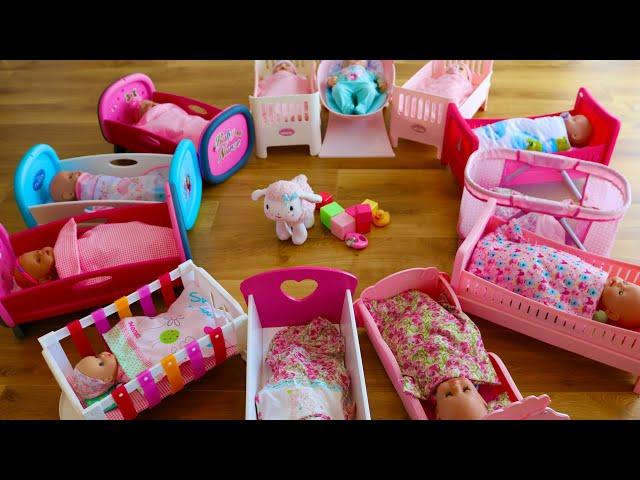 Baby Born Baby Annabell Baby Dolls Nursery Room Created Ideas,  Bedtime and Care Routine Compilation