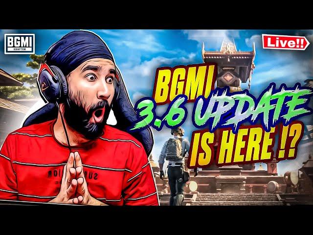 3.6 NEW UPDATE 50 KILLS ? : BGMI LIVE | PUBG LIVE