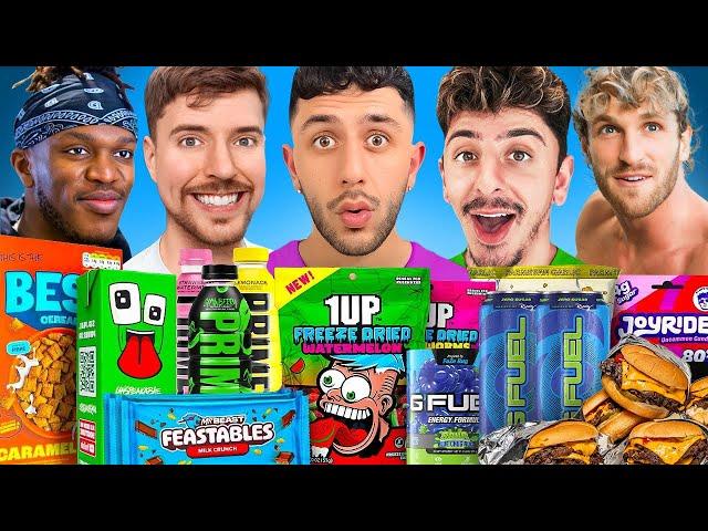 I BRUTALLY Rated Every Youtuber Product! (Mr. Beast, FaZe Rug, Logan Paul, & MORE)