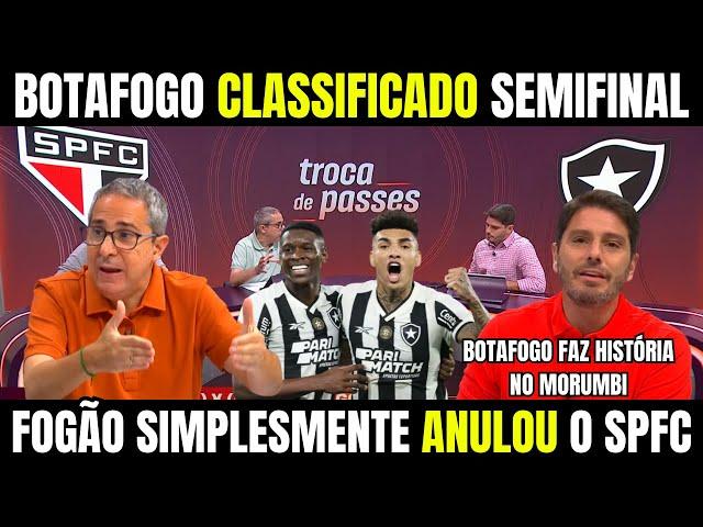 PÓS JOGO SÃO PAULO  X BOTAFOGO! CLASSIFICAÇÃO HEROICA DO BOTAFOGO! NOTICIAS DO BOTAFOGO HOJE