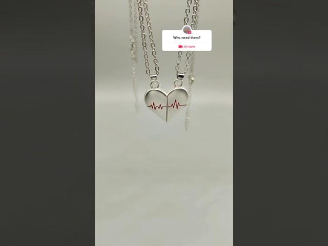 Fashion necklaces best gift for 2 people. #shorts #bff #bestfriend  #relationship #worldnetgifts