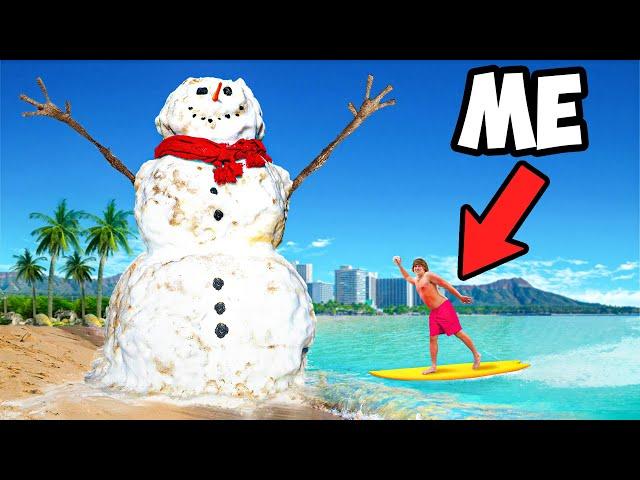 I Made a Real Snowman in Hawaii!