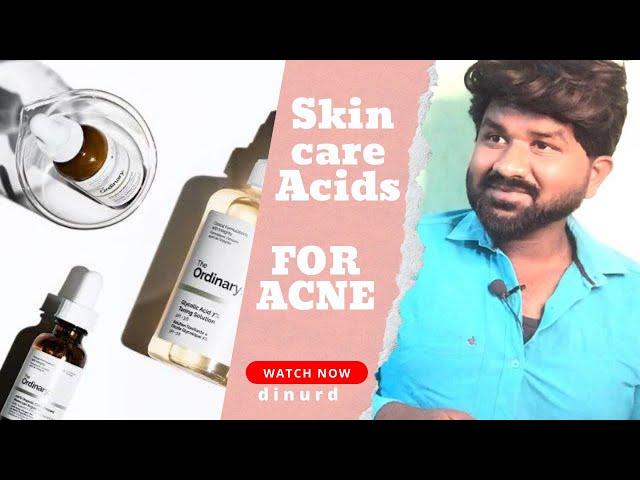 Skincare Acids For Acne "Niacinamideacid, Salicylicacid, Glycolicacid" Dermatologist Tested. Dinu Rd