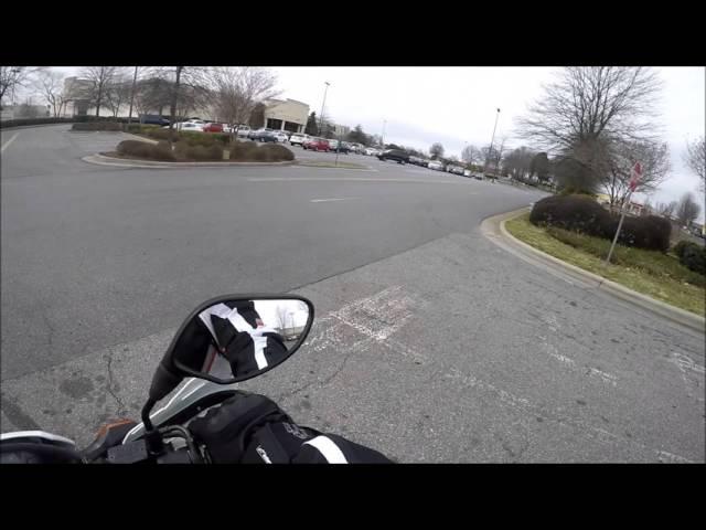 First close call on motorcycle - my fault!  Ghost car?