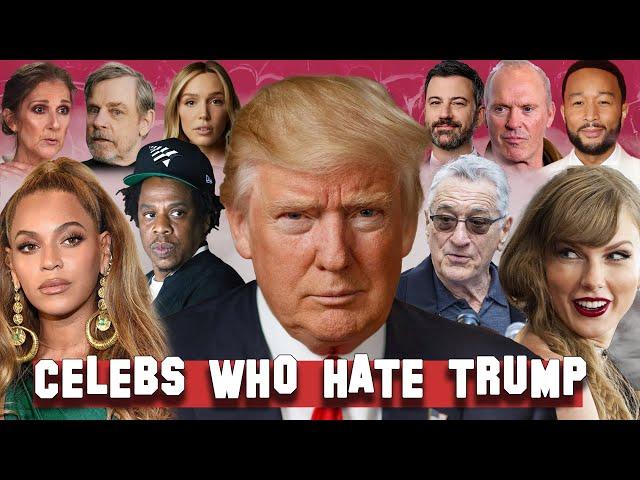 Celebs who HATE Trump | Taylor Swift, Beyonce, Robert DeNiro, Michael Keaton, Jimmy Kimmel & more