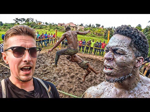 Ugandan Mud Wrestling Madness Gone Wrong! 