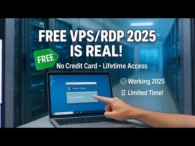 FREE Unlimited VPS/RDP Forever! (100% Working 2025