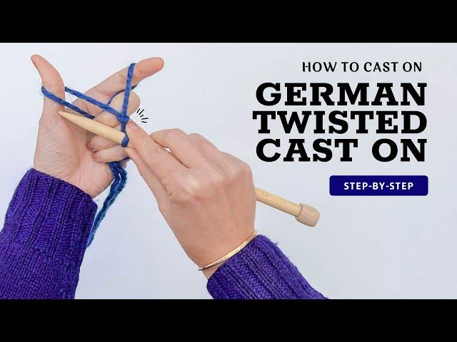 Easiest Stretchy Cast-On: German Twisted Method for Beginner Knitters!