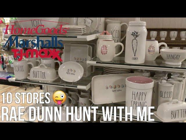 HUGE HOMEGOODS & TJMAXX SHOP WITH ME | RAE DUNN FINDS | 10 STORES IN ONE DAY!!