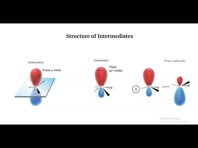 Carbocations, Carbanions, and Free Radicals