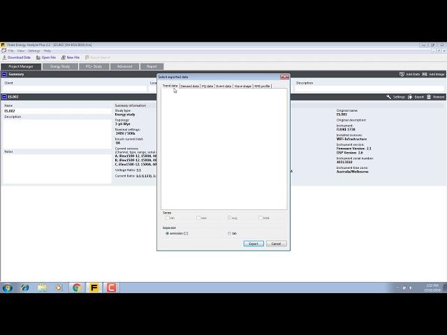 How to Download Raw Data from a Fluke 1738 Power and Energy Logger - Watch in HD!