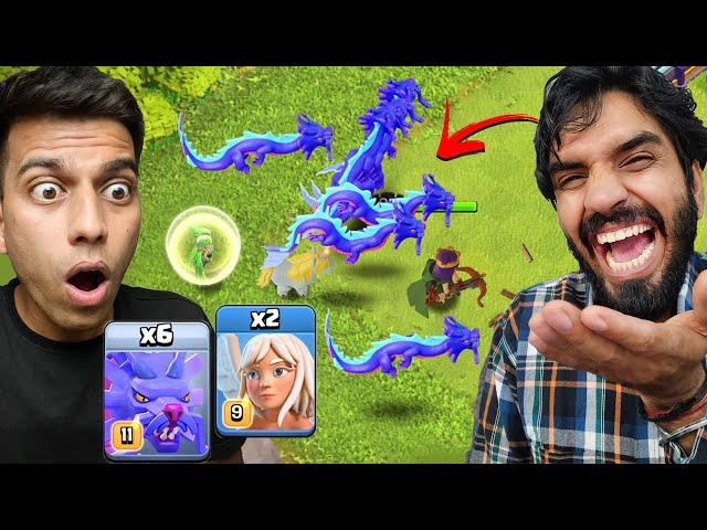 Electro Dragon GOD Surprised me with Azure Dragons (Clash of Clans)