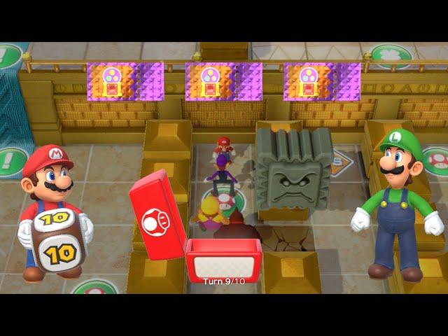 Super Mario Party - Mario and Luigi vs Peach and Daisy - Tantalizing Tower Toys