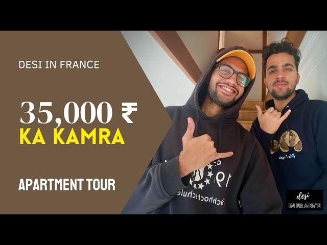 35,000 ₹ KA KAMRA !!! APARTMENT TOUR IN REIMS, FRANCE