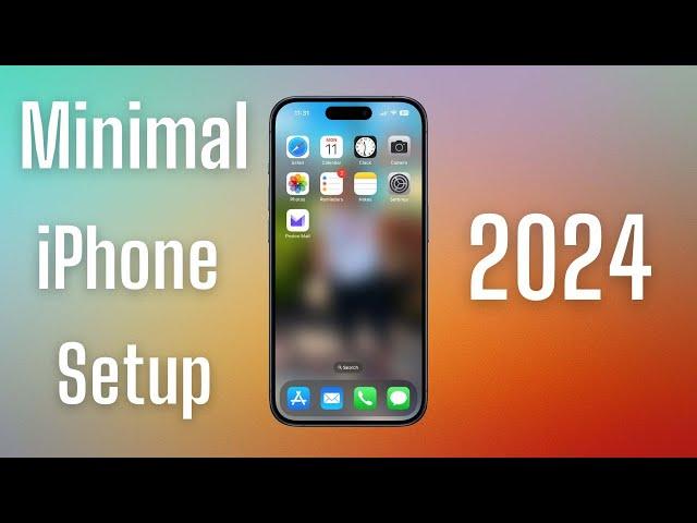 Minimalist iPhone 15 Pro Setup // What's On My iPhone 2024