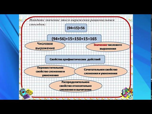 Математика  Урок 8  Числовые и буквенные выражения и их значения 1