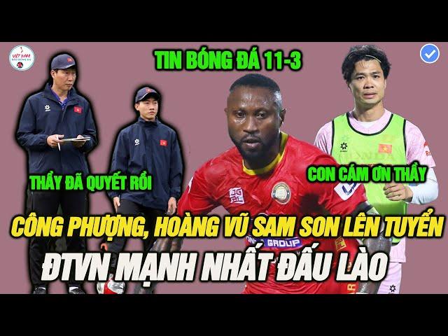 Danh Sách thay đổi, HLV Kim gọi Công Phượng, Hoàng Vũ Sam Son thay Tiến Linh, ĐTVN cực mạnh đấu Lào