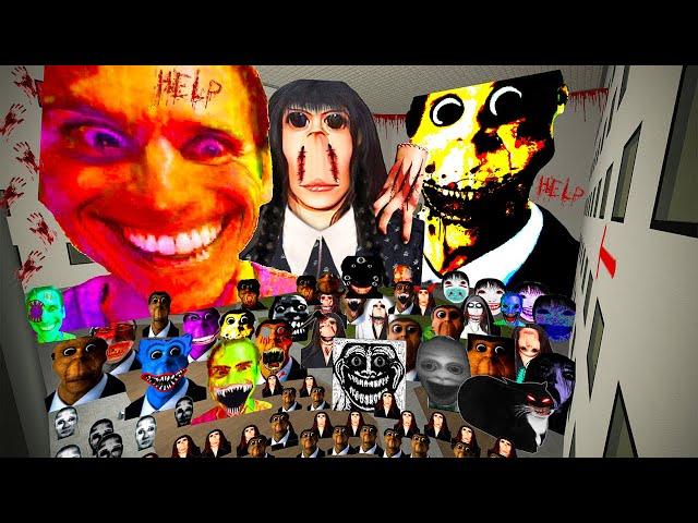 JERMA AND BIG ROSALIA AND OBUNGA BIG BOSS VS Too Much Ultimate Nextbots (part77) in Garry's Mod!!!