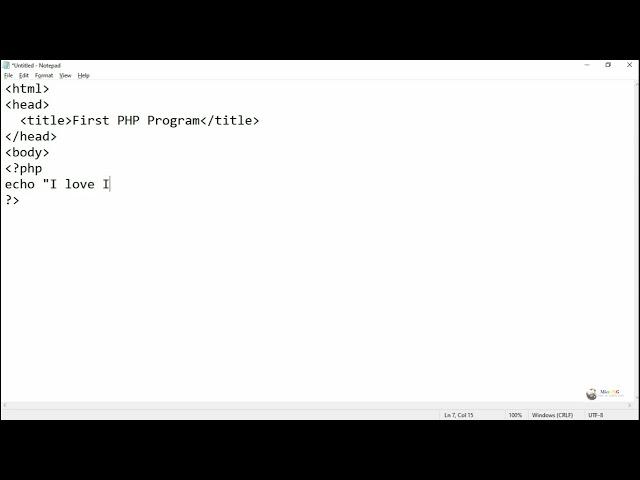 How to run first PHP program in XAMPP Server