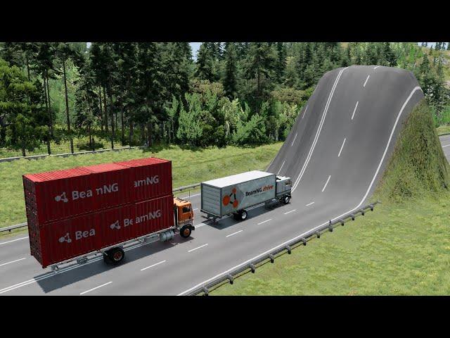 Cars vs Giant Bulge #2 – BeamNG.Drive