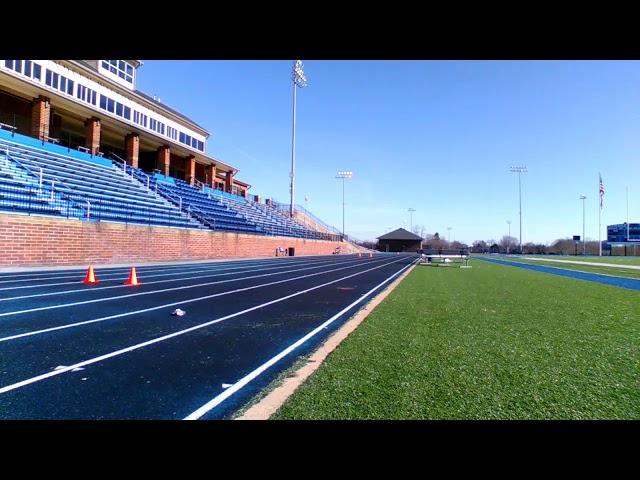 James Jenkins Jr slow 100 meter run by himself under 10.4